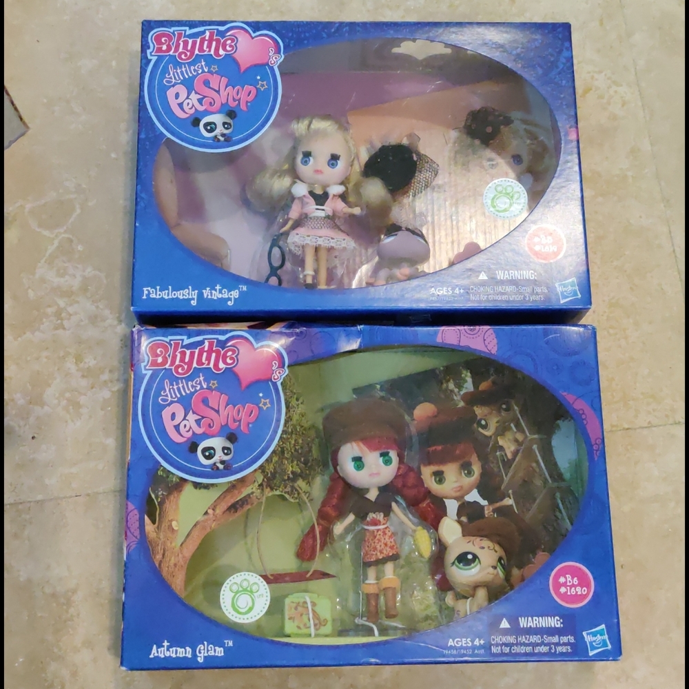 Blythe Littlest Pet Shop B3 1619 & B6 1620
